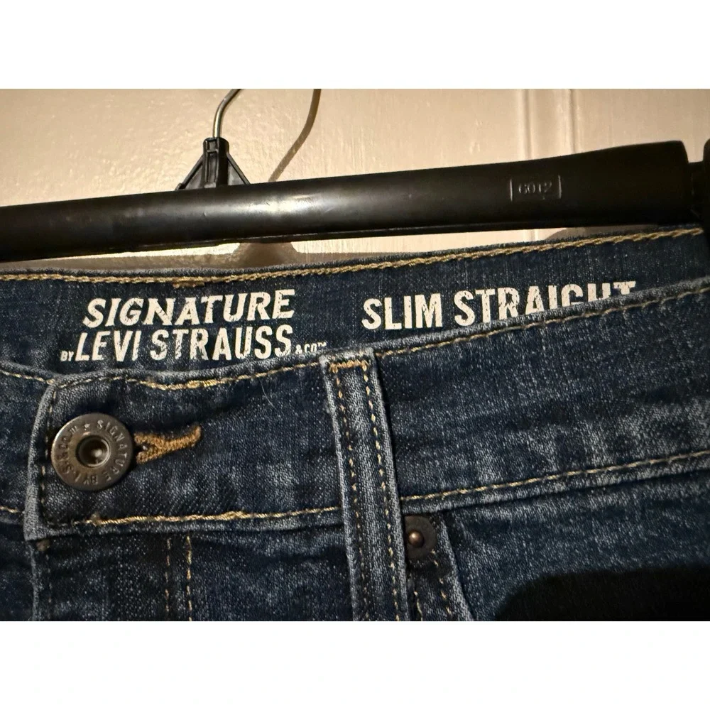 Signature‎ by Levi Strauss Slim Straight Dark Wash Jeans Mens W30 L32